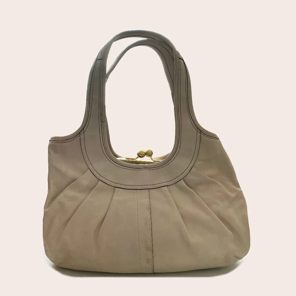 COACH 12248 Ergo Pleated Leather Shoulder Bag